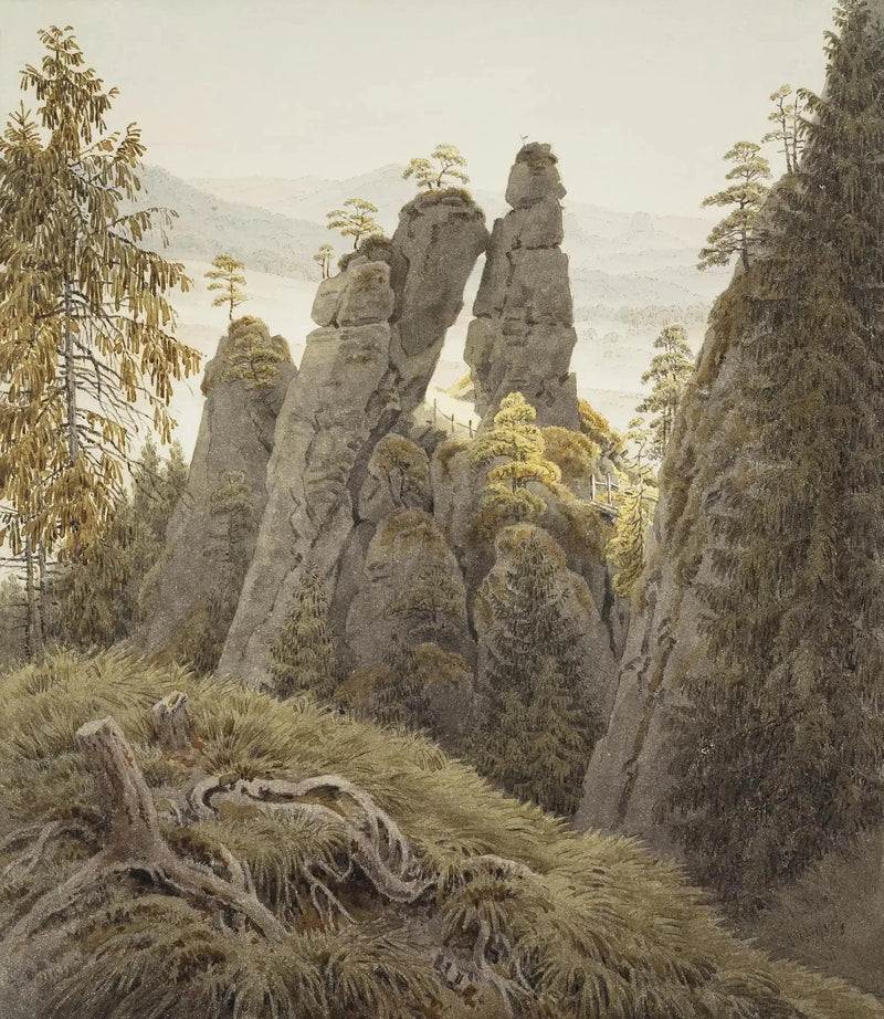 La roccia porta a Neurathen - Caspar David Friedrich
