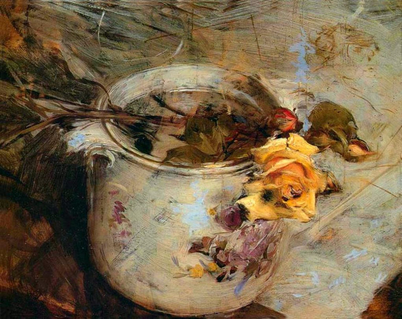 La rosa en vaso di Sassonia - Giovanni Boldini