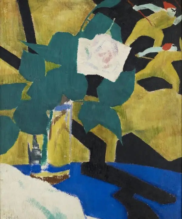 La Rosa e il Paravento laccato - Francis Cadell