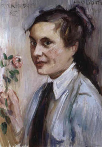 La Rosa �����Ritratto di Lucie Mainzer - Lovis Corinth