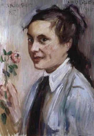 La Rosa �����Ritratto di Lucie Mainzer - Lovis Corinth