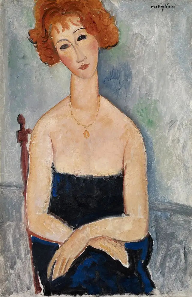 La Rousse con Pendente - Amedeo Modigliani