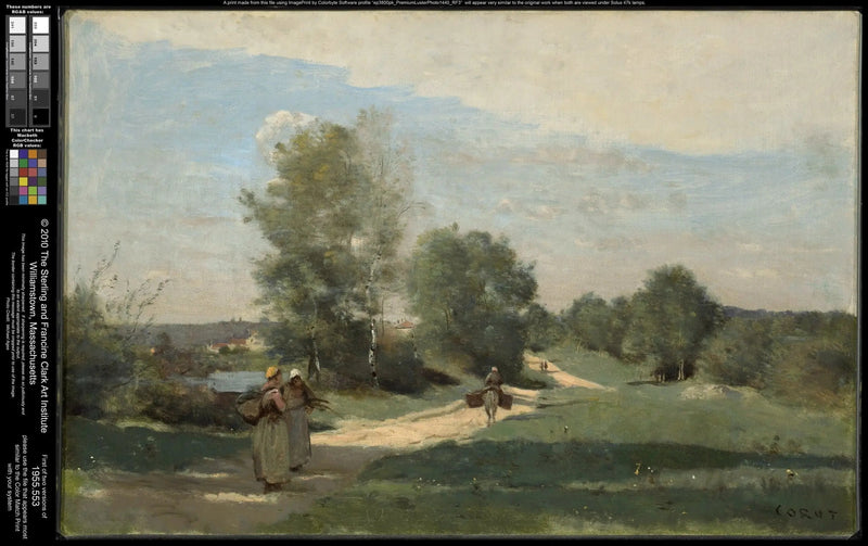 La strada sul bordo dell'acqua - Jean-Baptiste Camille Corot