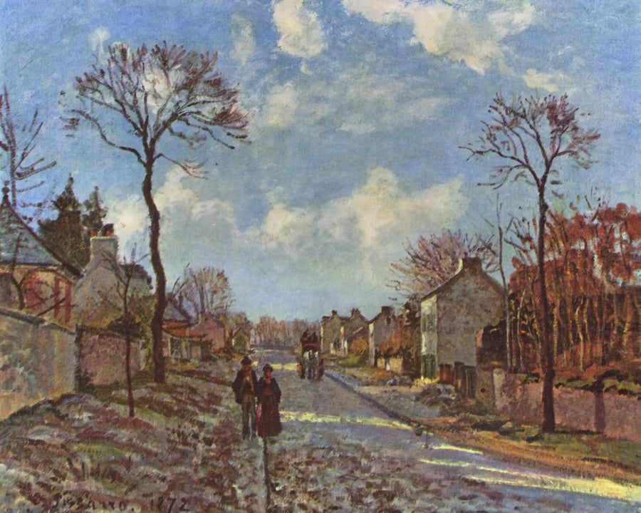 La Strada di Louveciennes - Camille Pissarro