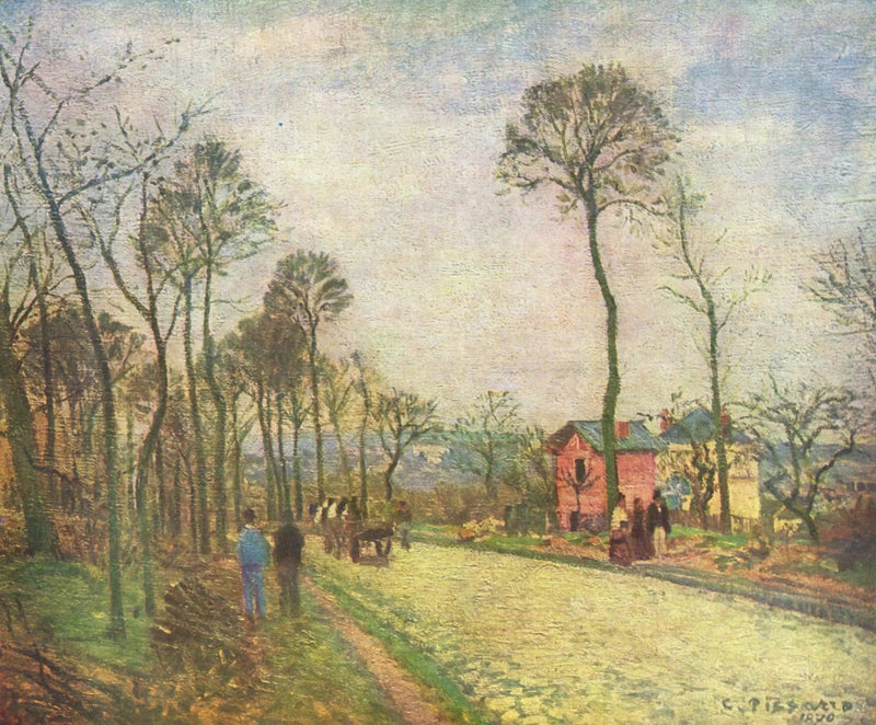 La Strada di Louveciennes - Camille Pissarro