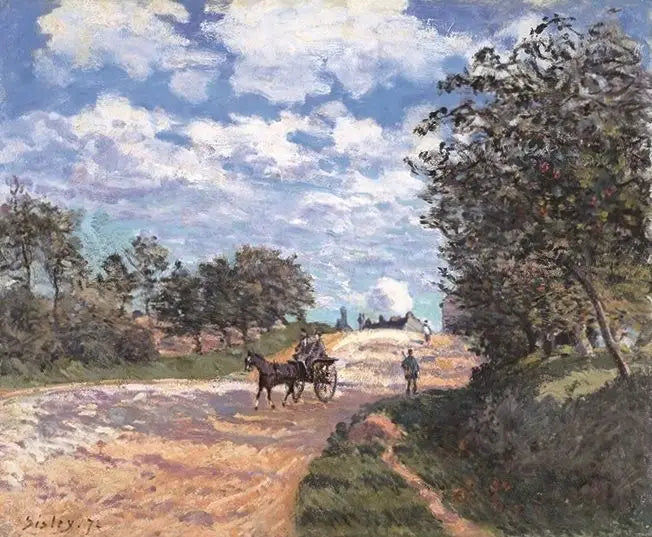 La strada da Mantes a Choisy-le-Roi - Alfred Sisley