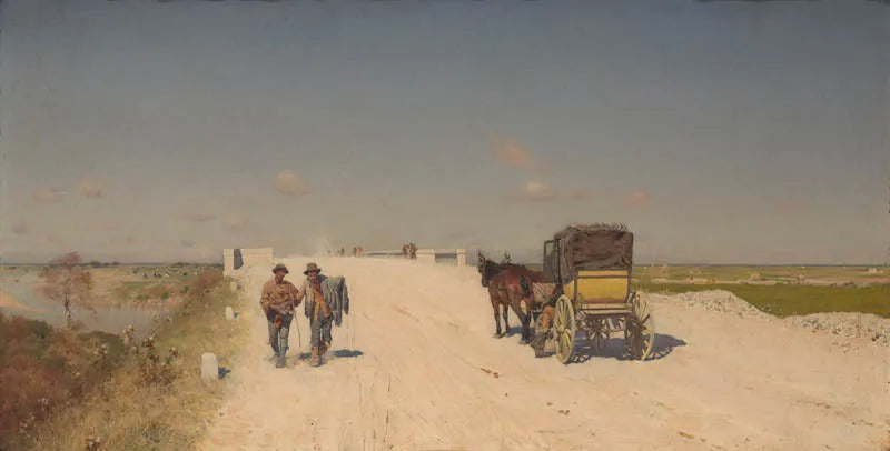 La strada da Napoli a Brindisi - Giuseppe De Nittis