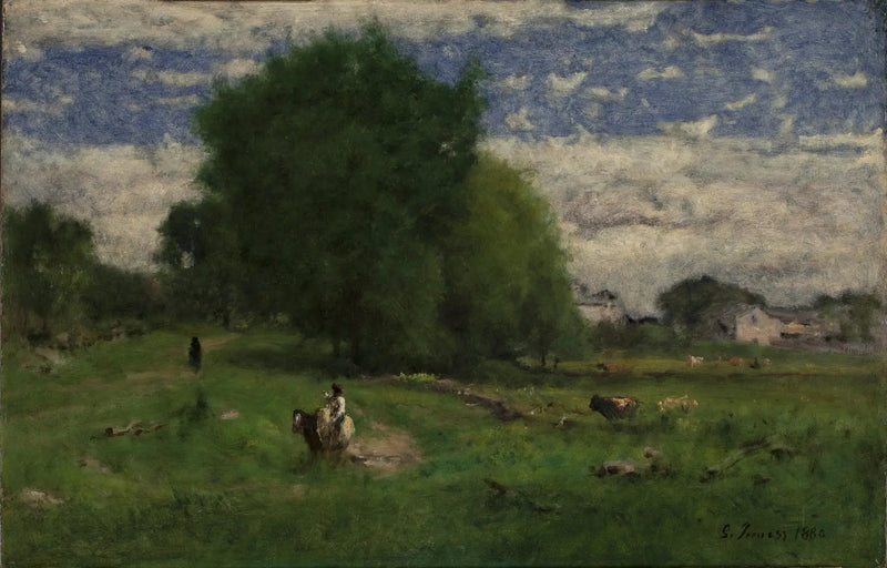 La strada del villaggio, Milton - George Inness