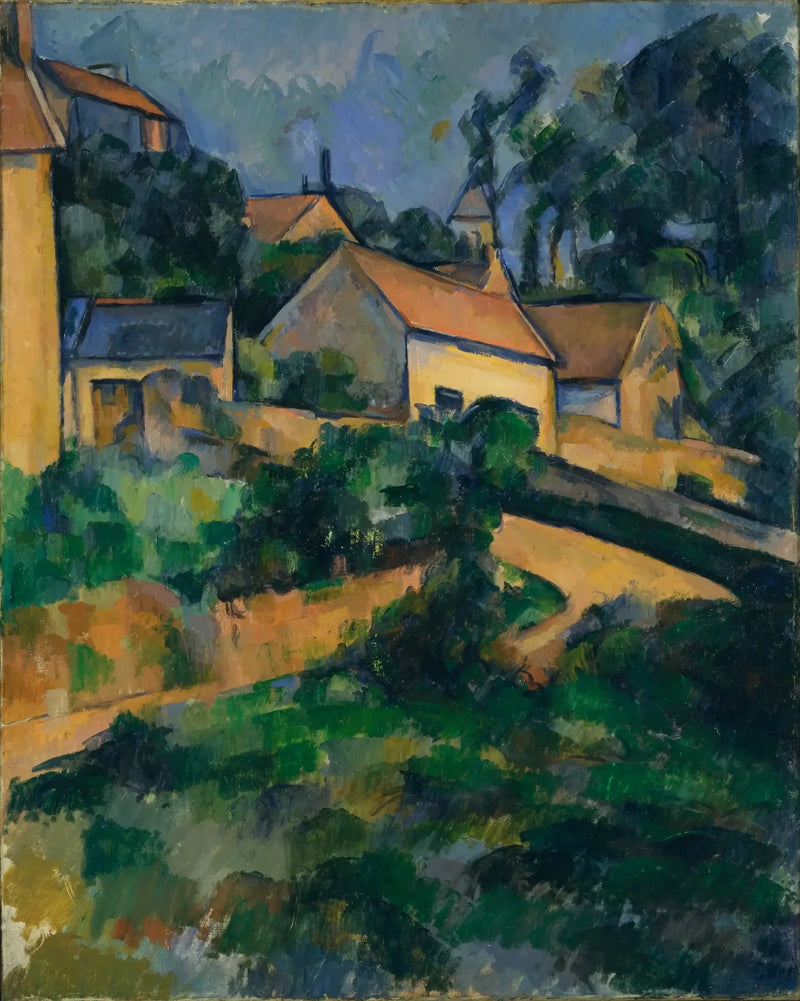 La Strada tortuosa a Montgeroult - Paul Cézanne