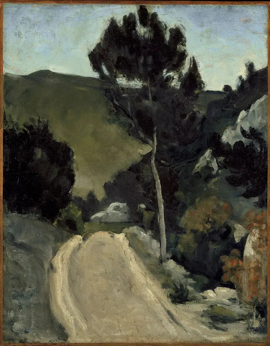 La route tournante en Provence - Paul Cézanne image 1 reproduction de peinture à l’huile