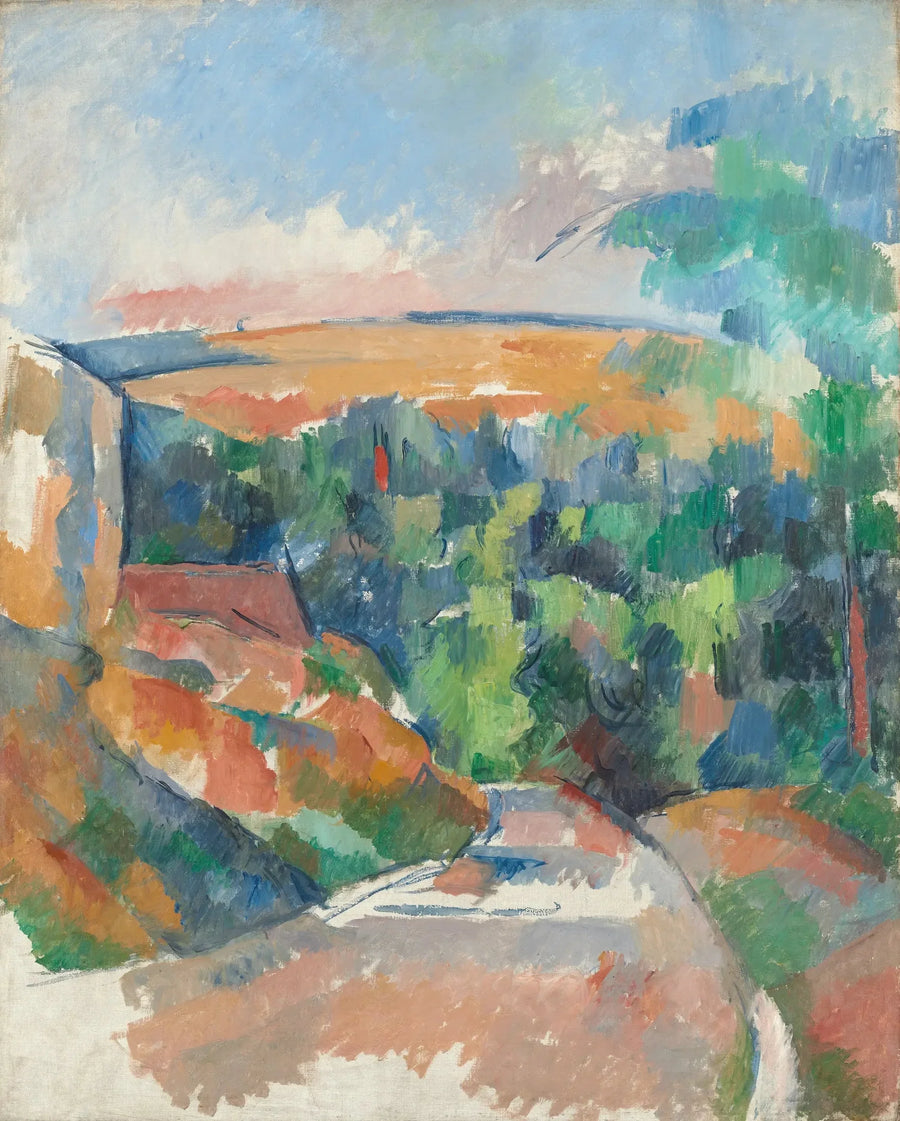 La Strada tortuosa ; Mattina di primavera a Saint-Antonin - Paul Cézanne