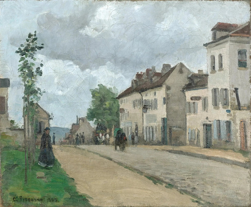 La Rue de Gisors a Pontoise - Camille Pissarro