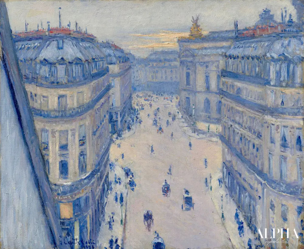 La rue Halévy vue du sixième étage - Caillebotte - Reproductions de tableaux et peintures haut de gamme