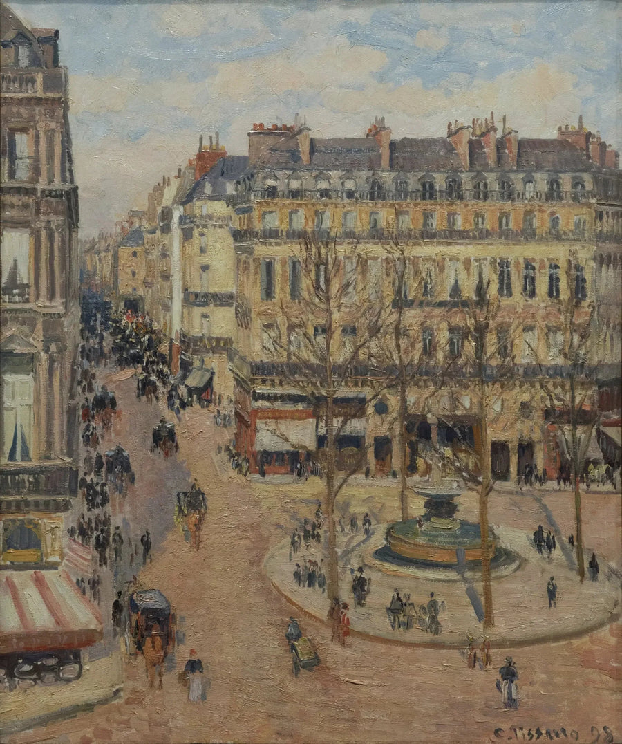 La rue Saint-Honoré, mattina, effetto di sole - Camille Pissarro