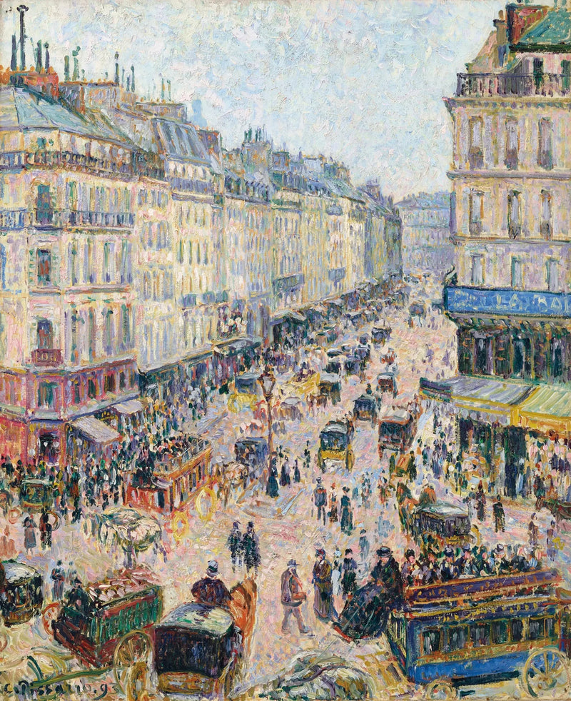 La rue Saint-Lazare, tempo luminoso - Camille Pissarro