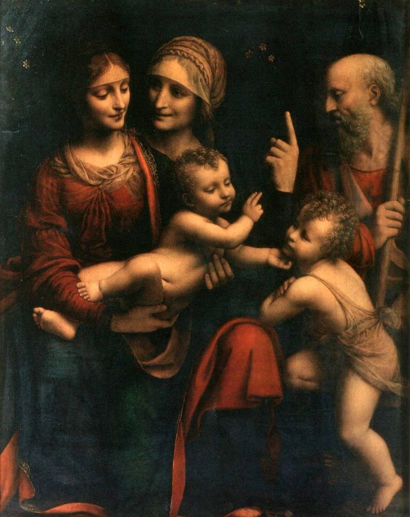 La Sacra Famiglia con santa Anna e san Giovanni Battista - Bernardino Luini