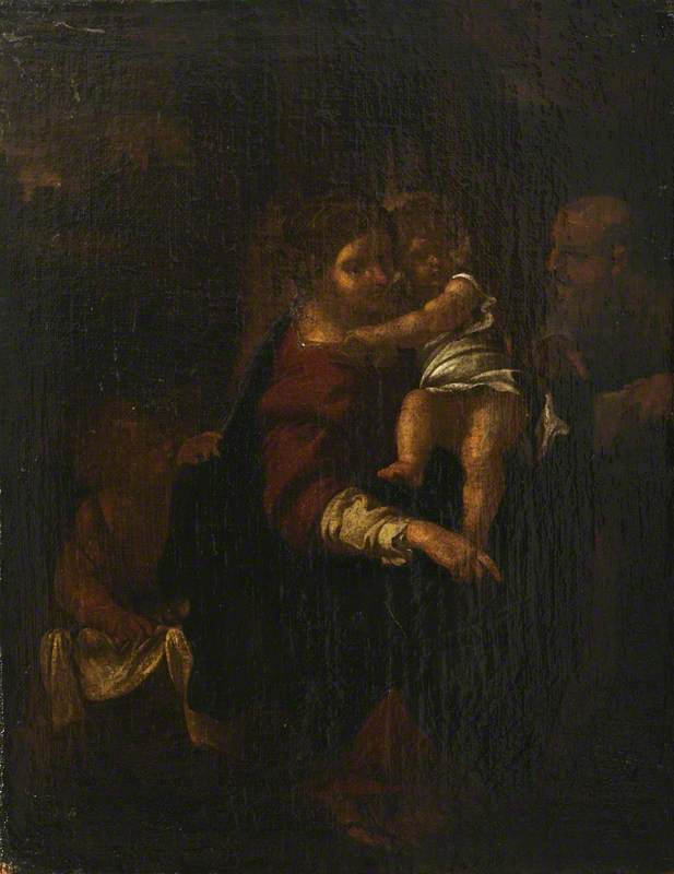 La Sacra Famiglia con il bambino san Giovanni - Annibale Carracci