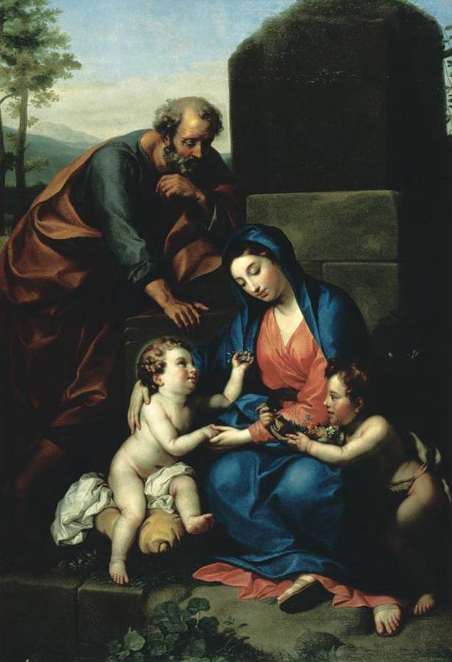 La Sacra Famiglia con il bambino san Giovanni Battista - Anton Raphael Mengs