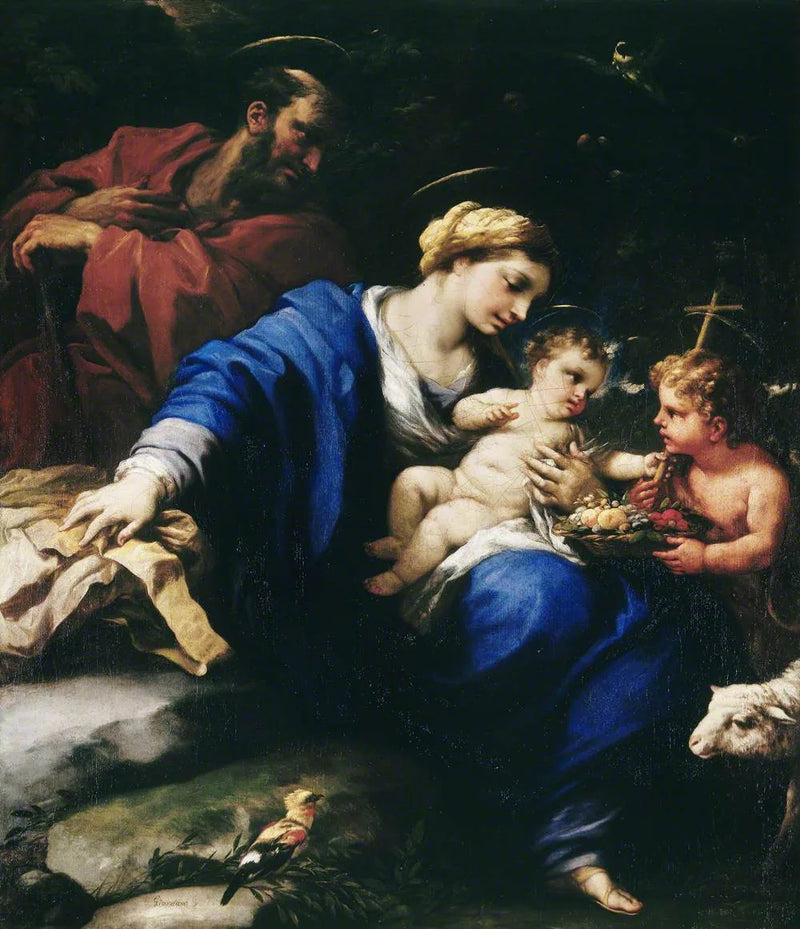 La Sacra Famiglia con il Bambino San Giovanni - Luca Giordano