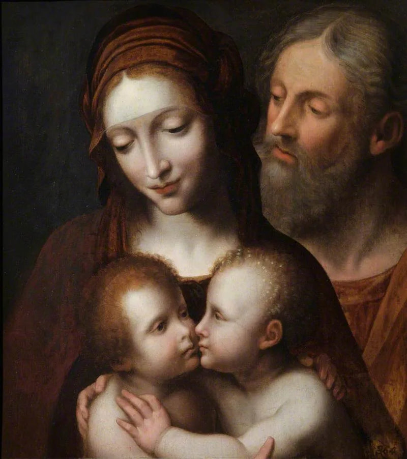 La Sacra Famiglia con il Bambino San Giovanni - Bernardino Luini