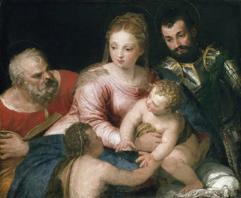 La Sacra Famiglia con il giovane san Giovanni Battista e san Giorgio - Paul Véronèse