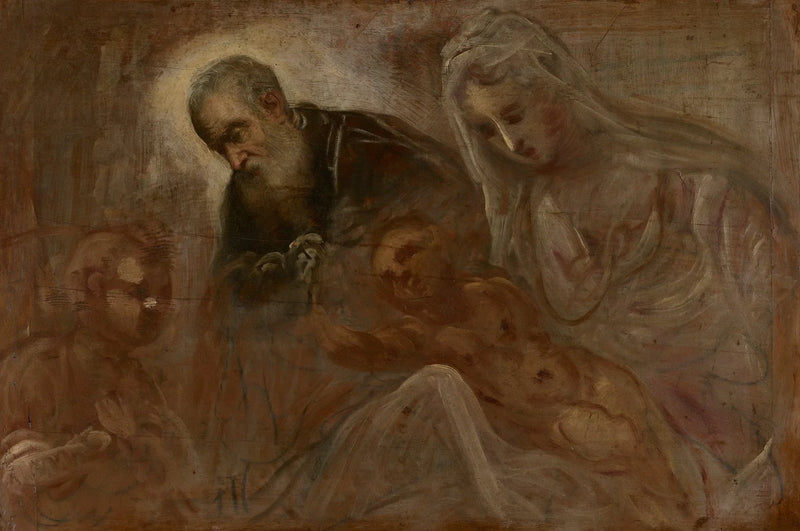 La Sacra Famiglia con il giovane san Giovanni Battista - Jacopo Tintoretto