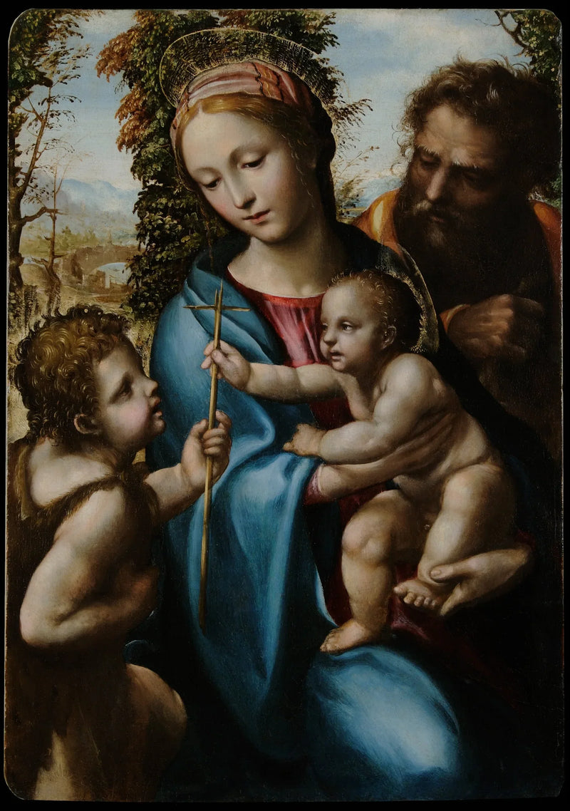 La Sacra Famiglia con il giovane san Giovanni - Il Sodoma (Giovanni Antonio Bazzi)