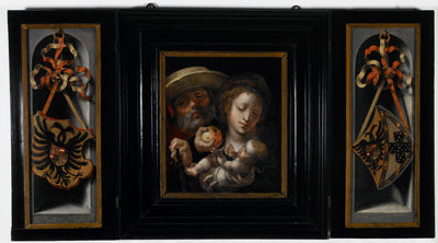 La Sainte Famille avec les armoiries de Charles... - Jan Gossaert - Alpha Reproduction