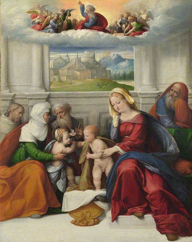 La Sainte Famille avec les saints - Benvenuto Tisi