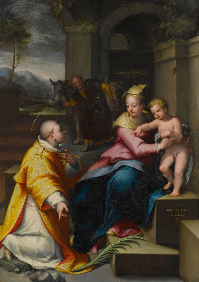 La Sacra Famiglia con san Stefano - Denis Calvaert
