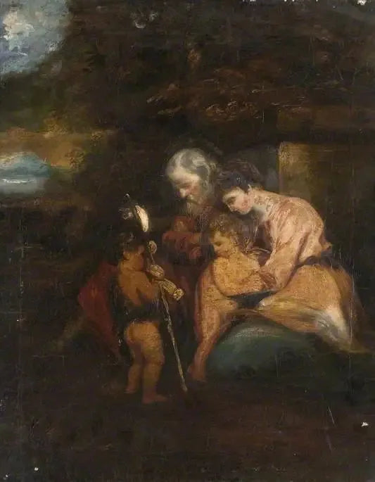 La Sacra Famiglia con san Giovanni - Joshua Reynolds