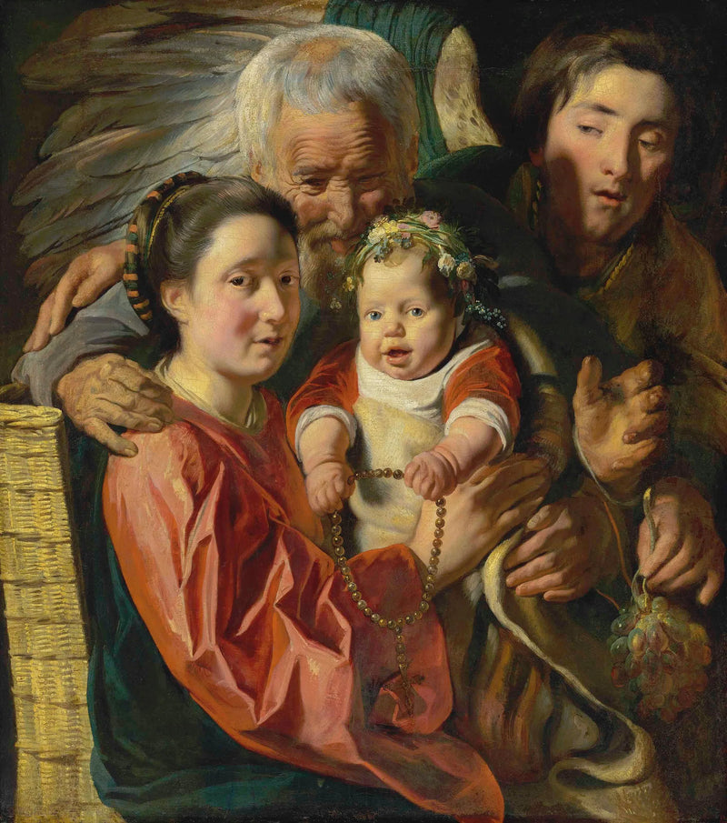 La Sainte Famille avec un ange - Jacob Jordaens