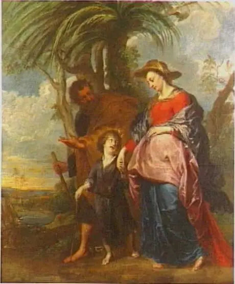 La Sainte Famille di ritorno dall'Egitto - Antoine van Dyck