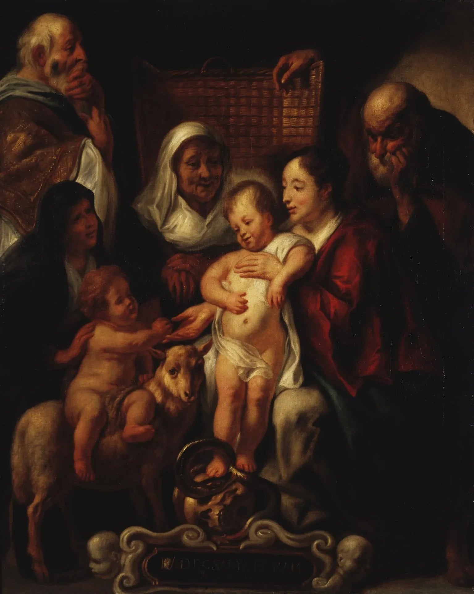 La Sainte Famille (Ermitage) - Jacob Jordaens image 1 tableau peint à l’huile sur toile