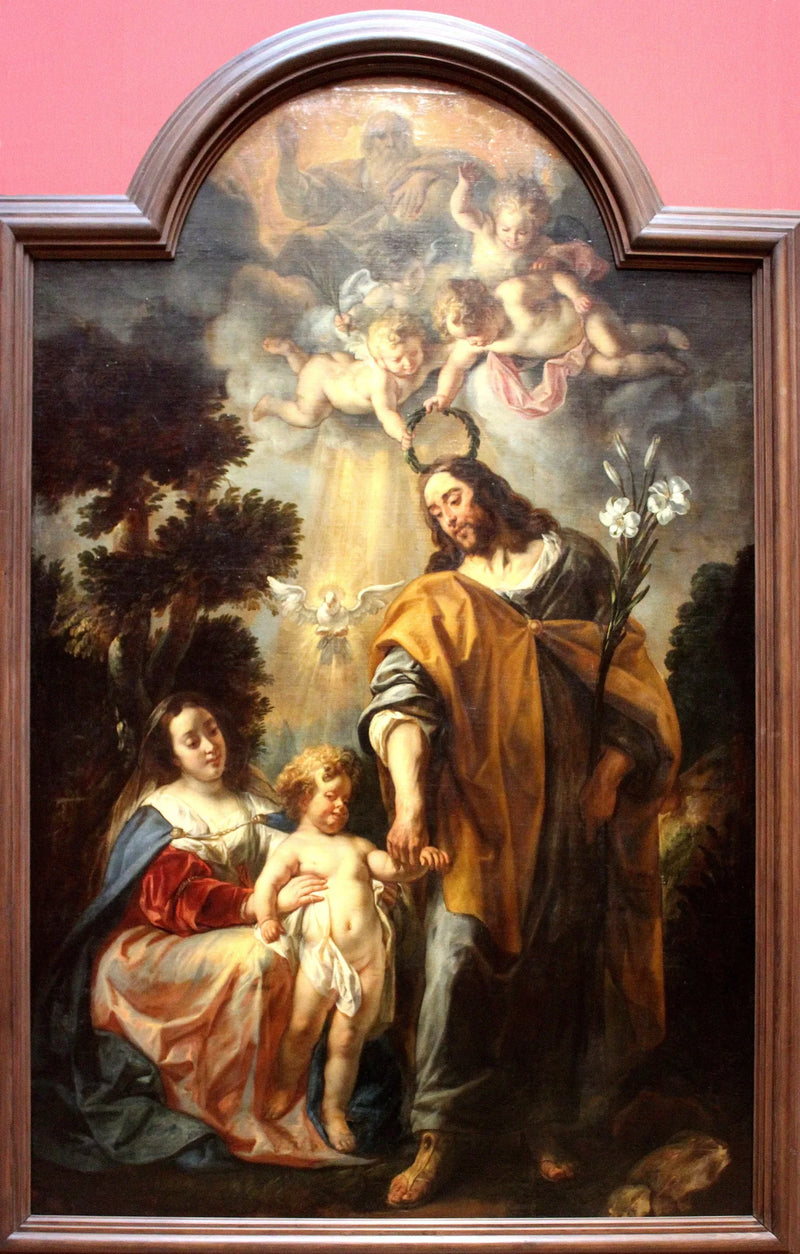 La Sainte Famille lors du couronnement de saint Joseph - Jacob Jordaens