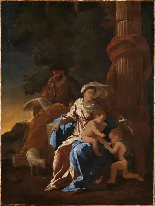 La santa famiglia - Nicolas Poussin