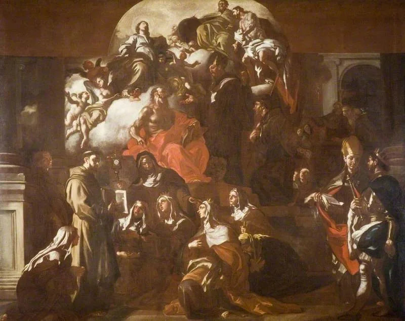 La Santa Trinità con la Vergine e i Santi - Francesco Solimena