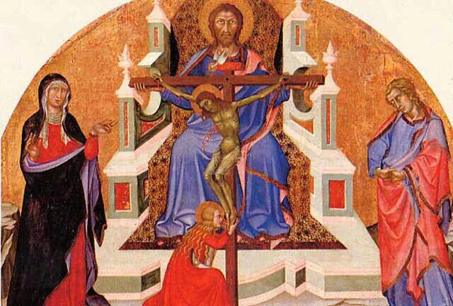 La Santa Trinità (retablo della Trinità) - Bartolo di Fredi