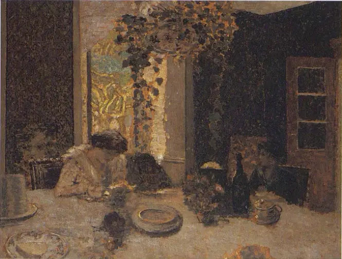 La sala da pranzo a La Naz - Édouard Vuillard