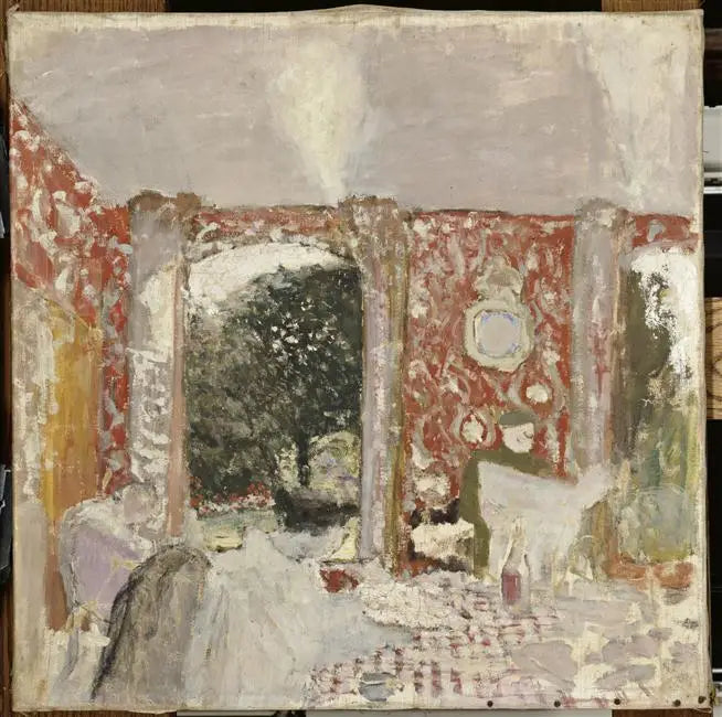 La Salle à manger rouge - Édouard Vuillard image 1 copie peinte à la main à l’huile