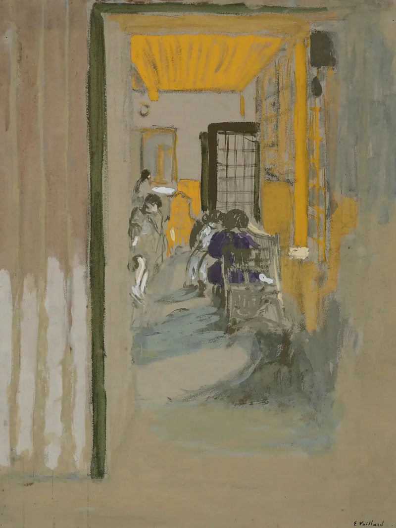La Salle d'étude aux Pavillons - Édouard Vuillard