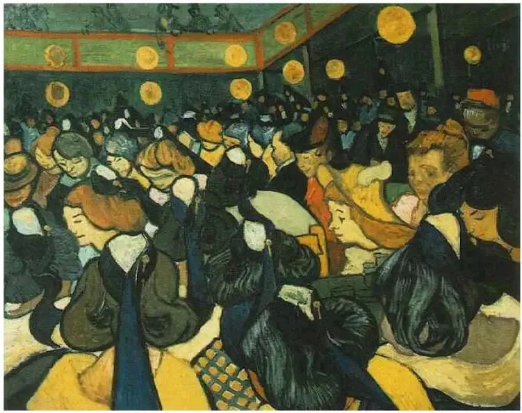 La Sala da ballo ad Arles - Vincent van Gogh