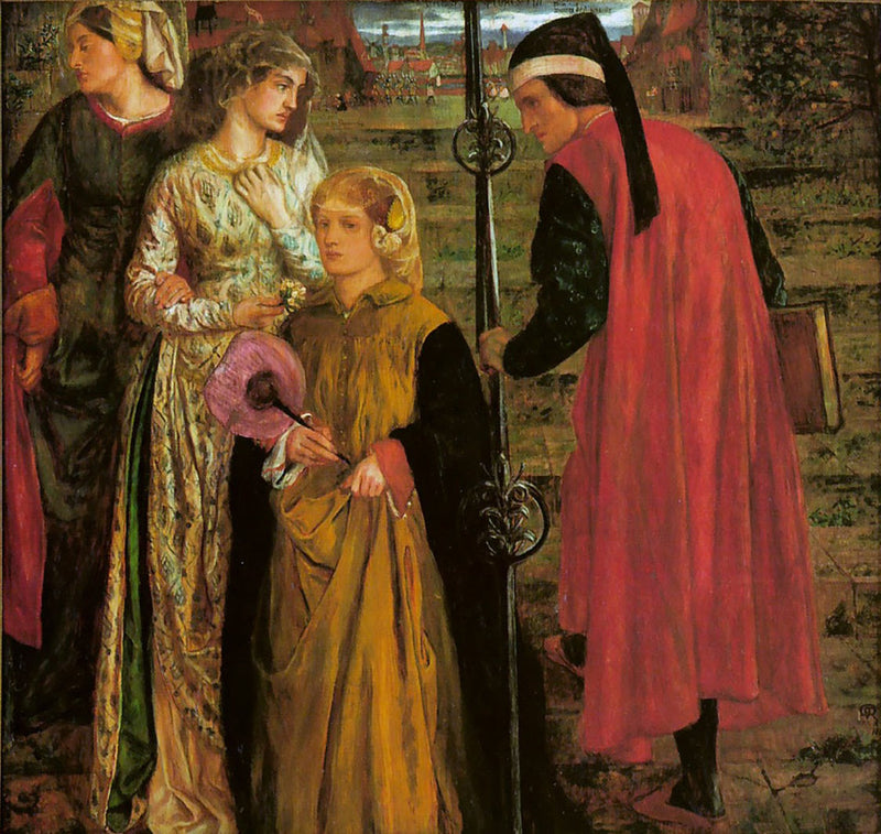 La salutation di Beatrice - Dante Gabriel Rossetti