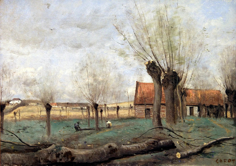 La saulaie di Sainte-Catherine, près d'Arras - Jean-Baptiste Camille Corot