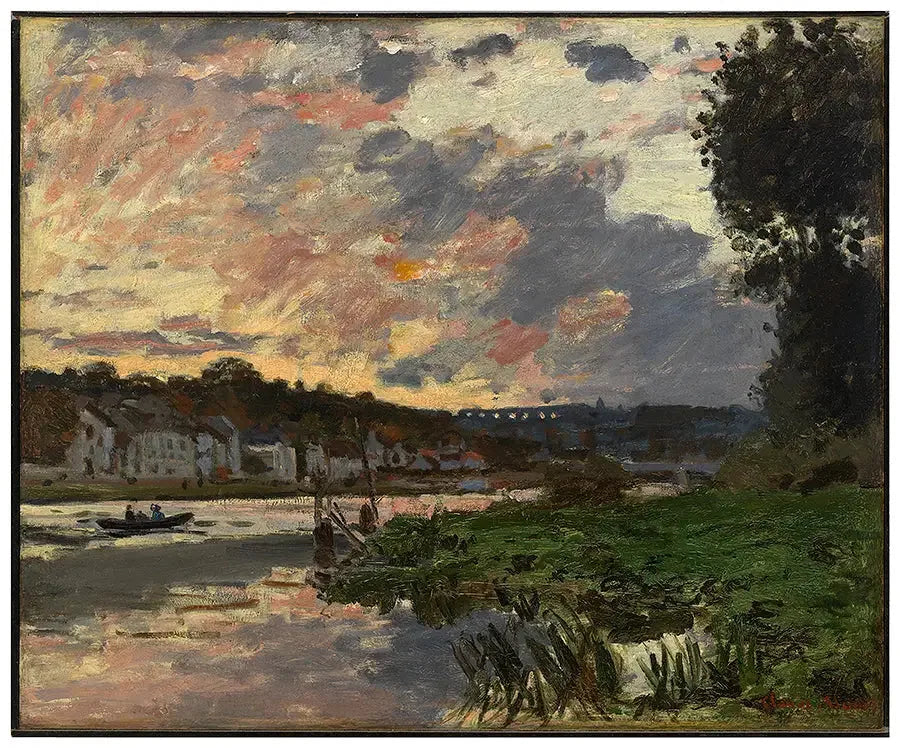 La Seine à Bougival - Claude Monet image 1 reproduction de peinture à l’huile