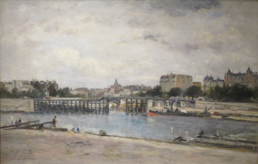 La Senna all'estacade durante la costruzione del ponte Sully - Stanislas Lépine