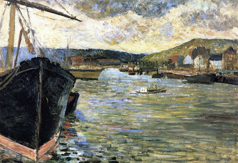 La Senna a Rouen, o Il Porto di Rouen - Paul Gauguin