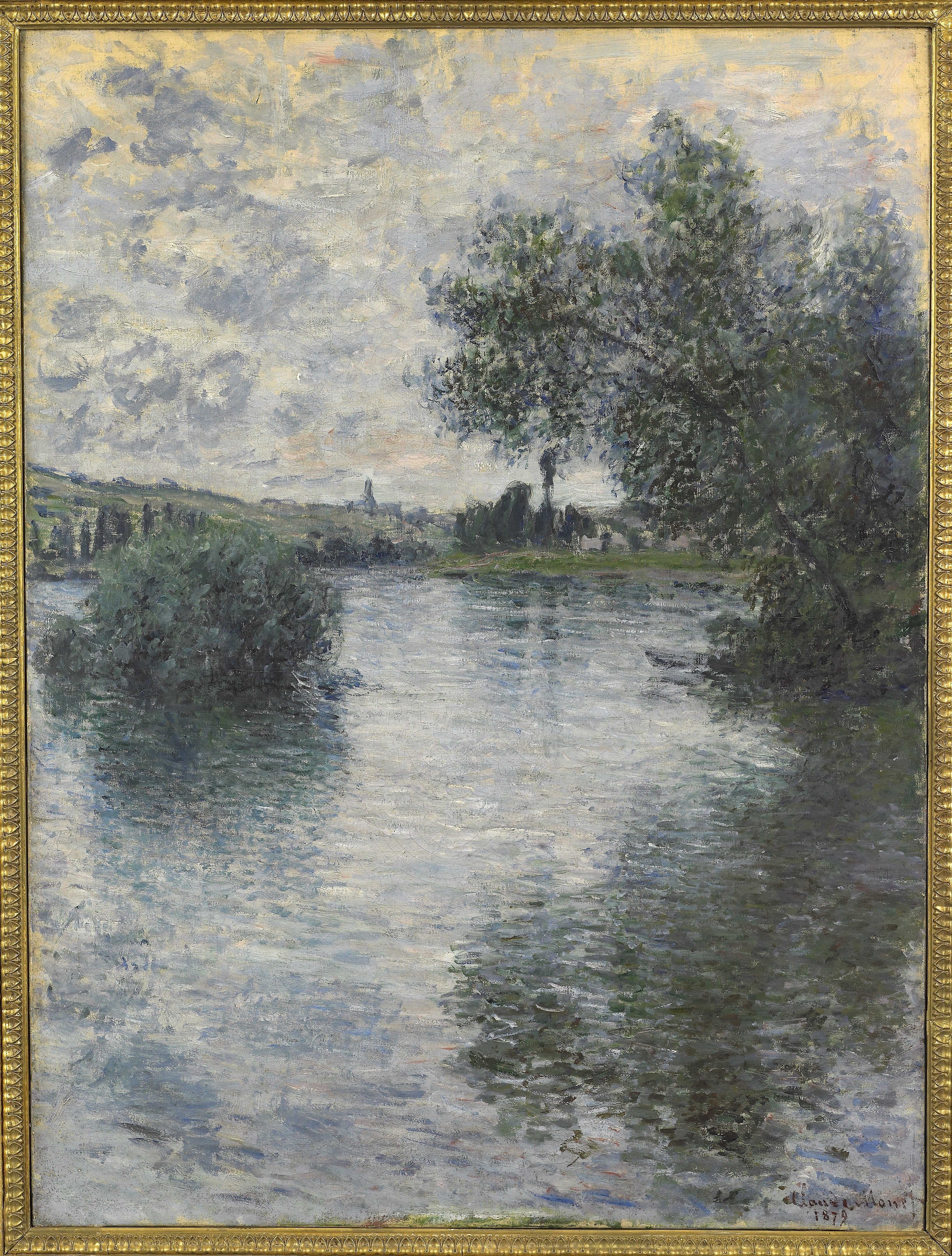 Reproduction du tableau « La Seine à Vétheuil - Claude Monet » par Alpha Reproduction en peinture à l’huile