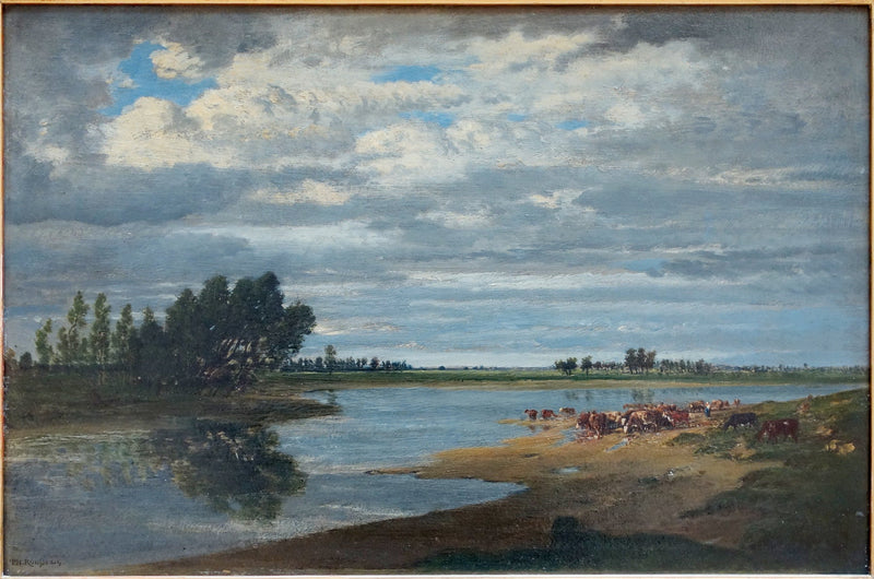 La Senna a Villeneuve-Saint-Georges - Théodore Rousseau