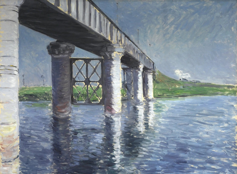 La Senna e il ponte della ferrovia di Argenteuil - Gustave Caillebotte